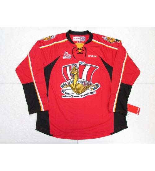 Custom QMJHL Baie Comeau Drakkar 2009 11 Premier Hockey Jersey Road Red